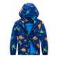 Child Waterproof Windproof Coat with Animal Plaid and Floral Designs - Design coat windproof waterproof jacket