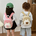 Children Backpack Cartoon Bunny Girls Color Matching Shoulders - Bunny Backpack: School Chic for Little Hoppers