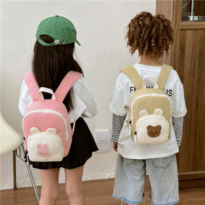 Children Backpack Cartoon Bunny Girls Color Matching Shoulders - Bunny Backpack: School Chic for Little Hoppers