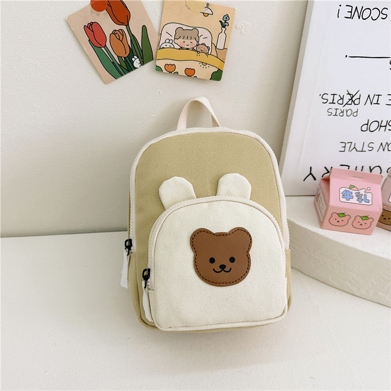 Children Backpack Cartoon Bunny Girls Color Matching Shoulders - Bunny Backpack: School Chic for Little Hoppers