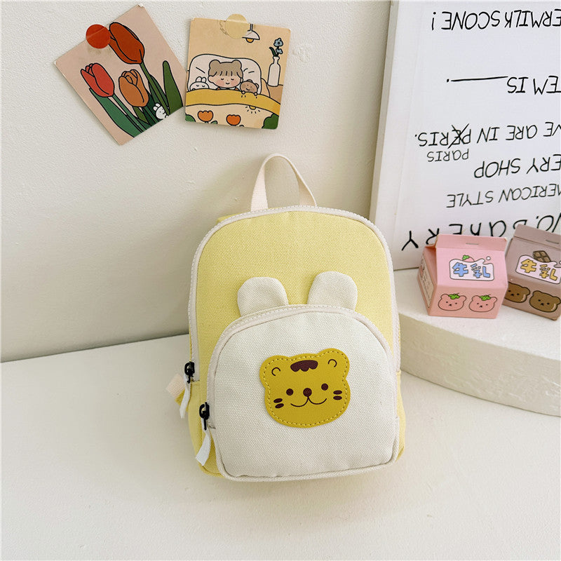 Children Backpack Cartoon Bunny Girls Color Matching Shoulders - Bunny Backpack: School Chic for Little Hoppers