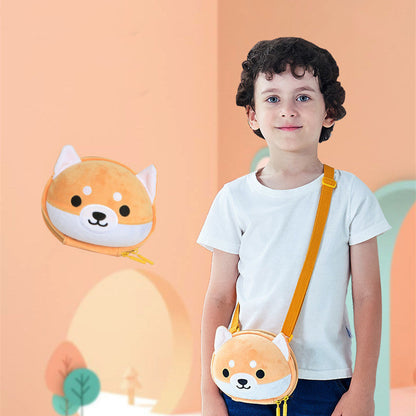 Children Cute Shiba Inu Cartoon Crossbody Bag - Shiba Inu Bag for Kids Who Bring Their A-Game