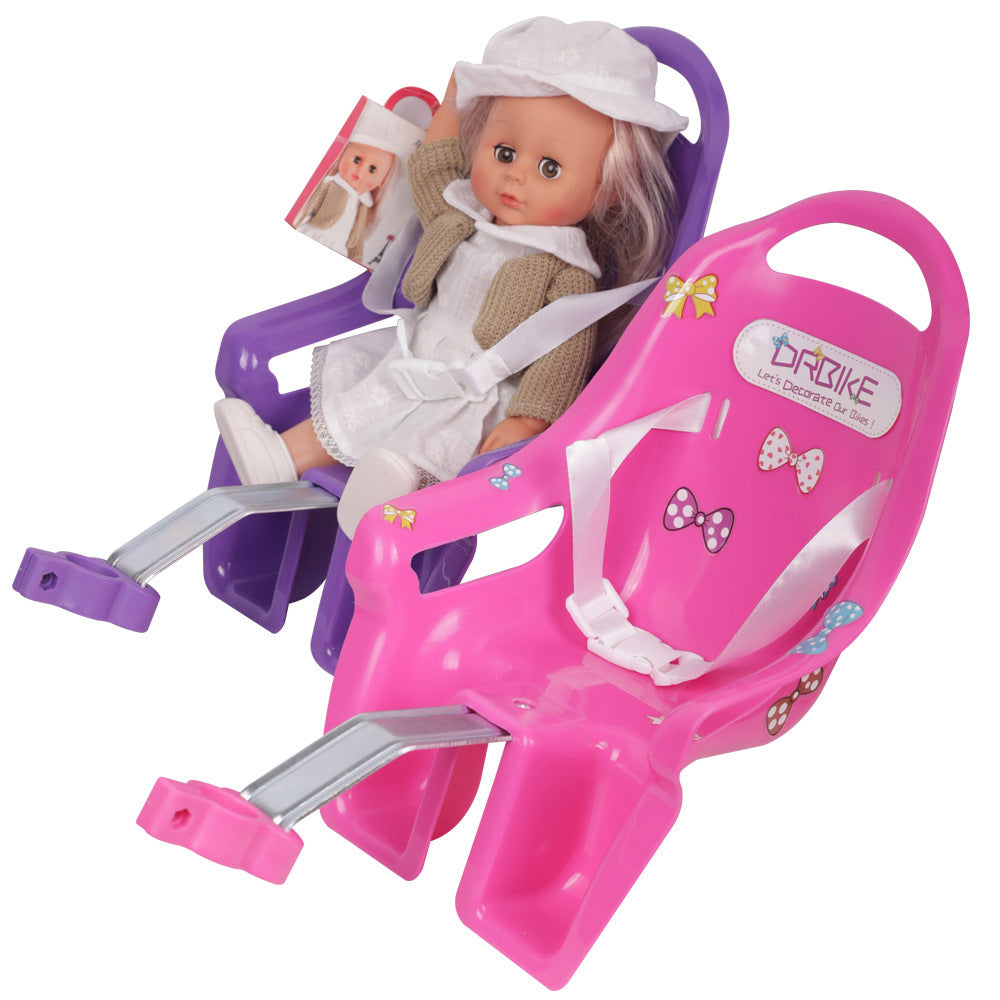 Children’S Bicycle Doll Bucket Girl Barbie Doll Seat Baby Carriage Decoration Saddle Send Sticker Doll Back Seat