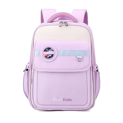 Lightweight Schoolbag with Polyester Lining Waterproof and Available in Multiple Colors - Spine Protection Dark Blue