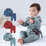 Children’s Cardigan Suit Baby Outing Clothing - Tiny Trendsetter in Cotton Cardigan Suits