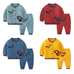 Children’s Cardigan Suit Baby Outing Clothing - Tiny Trendsetter in Cotton Cardigan Suits