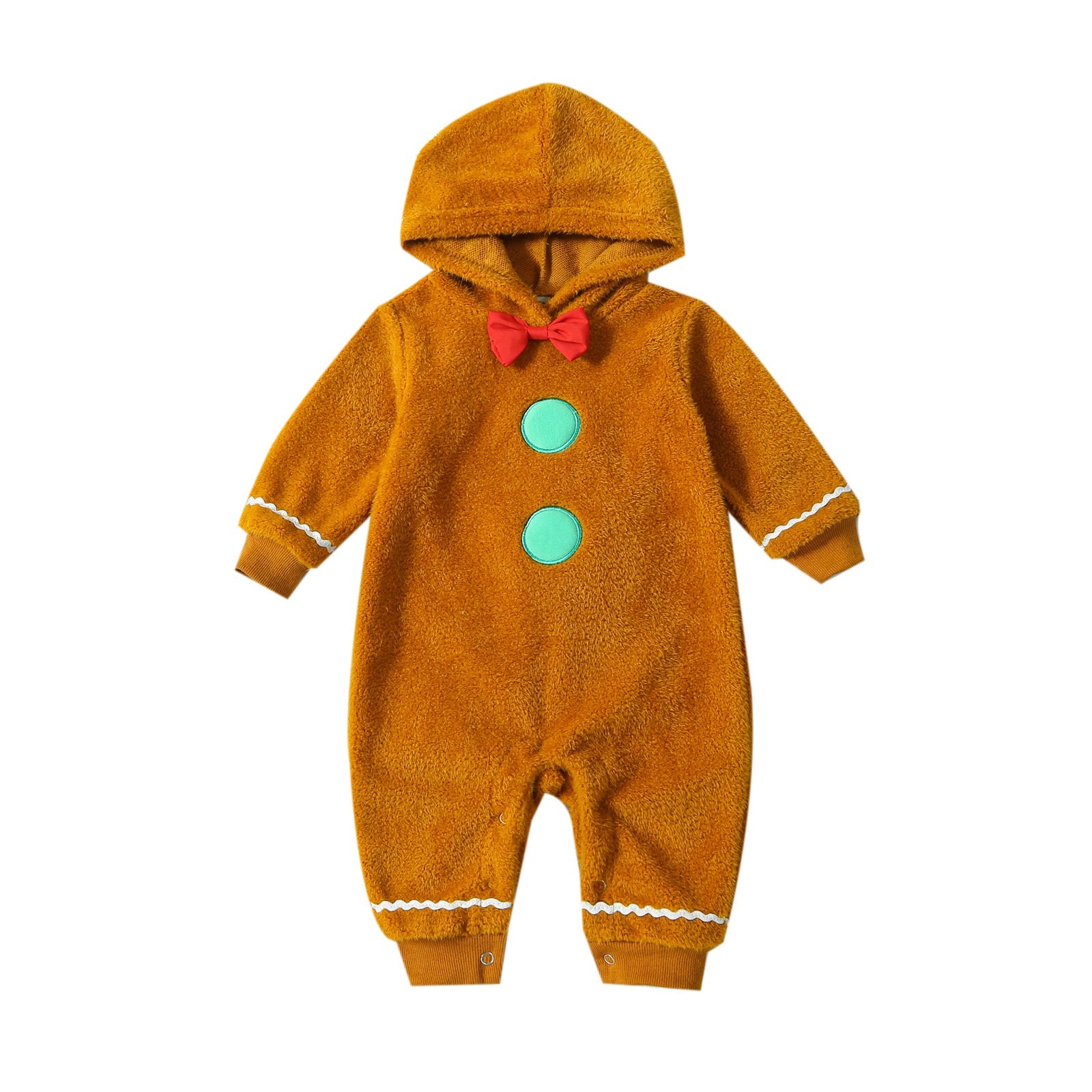 Children’s Clothing Christmas Infant Fur Solid Color Hooded One-piece - Snug as a Bug in Fur Hooded Baby Winter Wear