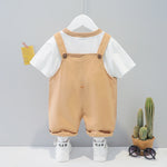 Children’s Clothing Men And Women Baby Summer Cartoon Short-sleeved Overalls - Cartoon Overalls for Tiny Trendsetters