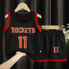 Abbigliamento per bambini Sport Abbigliamento da basket Abbigliamento per bambini Completo per ragazzi  - Nero