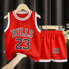 Children's Clothing Sports Basketball Wear Children's Clothing Boys' Suit - Red