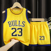 Children's Clothing Sports Basketball Wear Children's Clothing Boys' Suit - Yellow