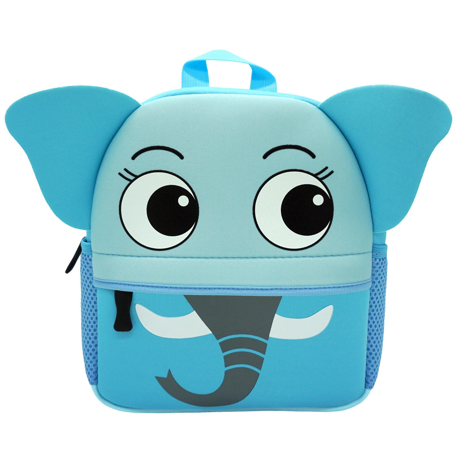 Children’s Diving School Bag Cartoon Cute Animal Print Backpack - Blue Elephant Backpack for Tiny Adventure Seekers