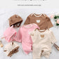 Children’s Dralon Jumpsuit Hat Two-piece Set Infant Warm Rompers - Children’s Dralon Jumpsuit Hat Two-piece Set