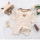 Children’s Dralon Jumpsuit Hat Two-piece Set Infant Warm Rompers - Children’s Dralon Jumpsuit Hat Two-piece Set