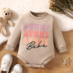 Children’s Fashion Letter Print Onesie Long Sleeve Jumpsuit - Children’s Fashion Letter Print Long Sleeve Jumpsuit