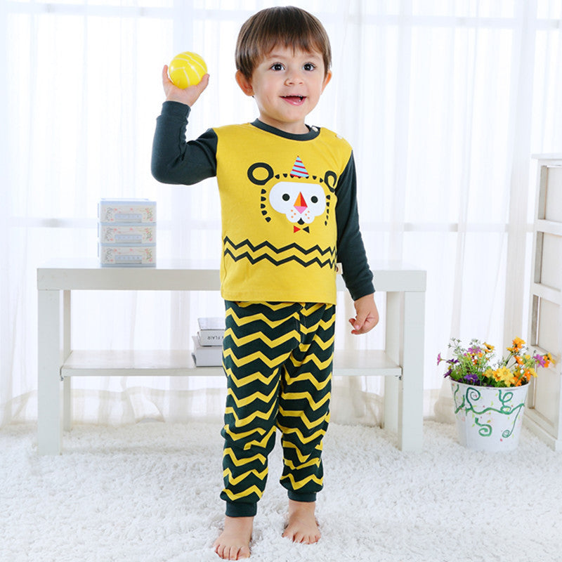 Children’s Home Wear Long Sleeve Baby Thermal Pajamas Baby Underwear Set Kids - Cozy Long Sleeve Pajamas for Tiny