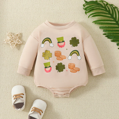 Children’s Jumpsuit Baby Long Sleeve Butt Wrap Clothes - Children’s Long Sleeve Jumpsuit Baby Butt Wrap Clothes