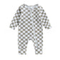 Children’s Long Climbing Checkerboard Zipper Jumpsuit - Children’s Long Climbing Checkerboard Zipper Jumpsuit