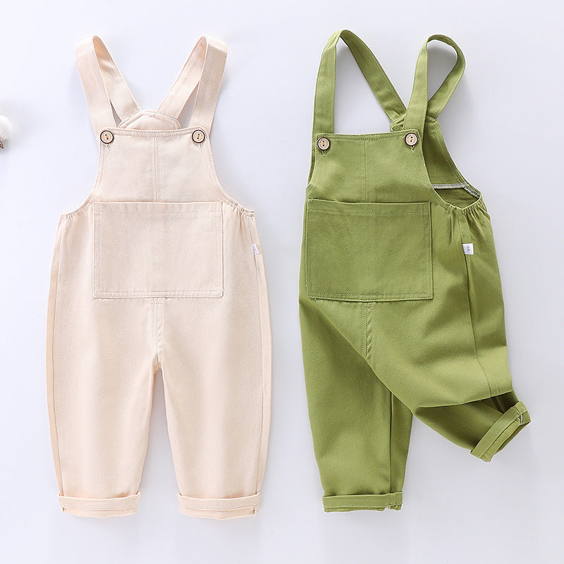 Children’s Overalls Spring Thin Open Casual - Kids in Overalls: Fashion for Tiny Trendsetters