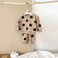 Children’s Polka Dot Printed Sweater Suit - Polka Dot Sweater Suit for Tiny Fashion Icons