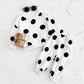 Children’s Polka Dot Printed Sweater Suit - Polka Dot Sweater Suit for Tiny Fashion Icons