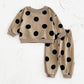 Children’s Polka Dot Printed Sweater Suit - Polka Dot Sweater Suit for Tiny Fashion Icons