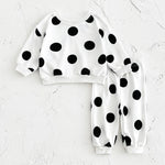 Polka Dot Baby Suit Cotton Chic Korean Style for United States Sizes - Sweater Tiny Fashion Icons united states chf