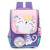 Children's Schoolbag Cartoon Dinosaur Space Backpac - Purple