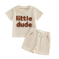 Children’s Waffle Short Sleeve Suit - Waffle Short Sleeve Suit for Tiny Trendsetters