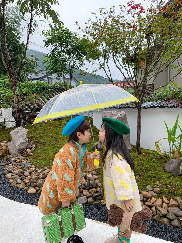 Children’s Winter Fur Zipper Coat with Long for Kids 3-8 - long fur zipper coat