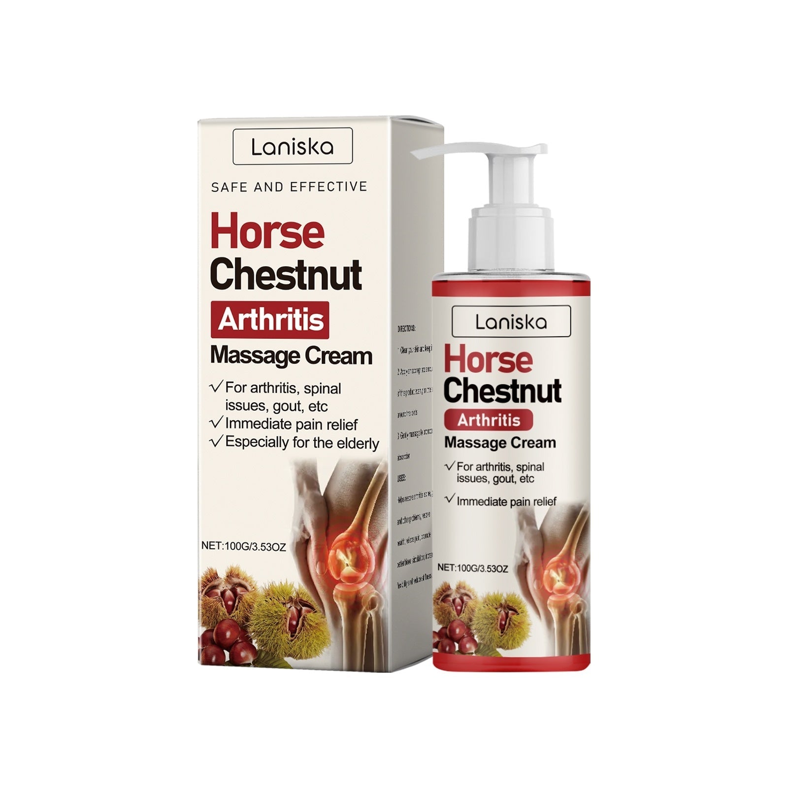 Chinese Horse-Chestnut Arthritis Massage Cream for Relief and Comfort - Teleplus horse chestnut arthritis massage