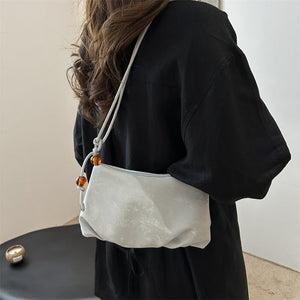 Chinese Style Solid Color PU Suitcase and Small Bag for Travel - Teleplus chinese style solid color