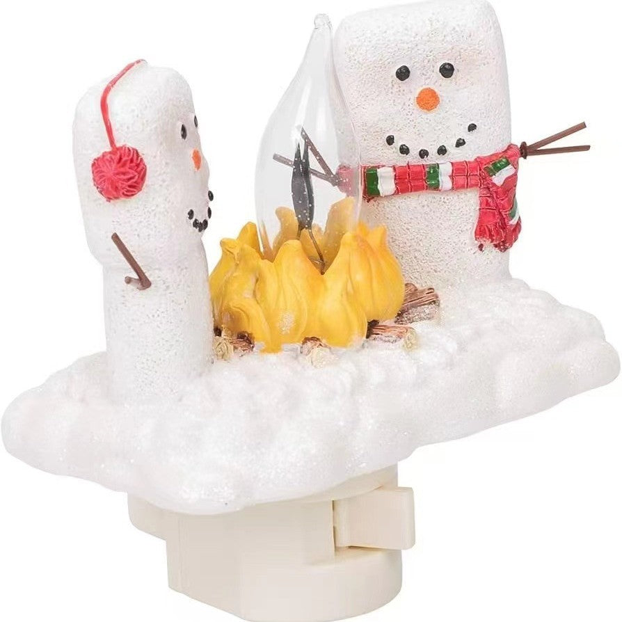 Christmas and Halloween Resin Craft Ornaments with Ghost Flasher Light - Teleplus Ornament for Holidays halloween ghost