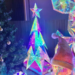 Christmas Decoration Set with Tree Snowman Deer and Lights for Festive Atmosphere - Teleplus christmas decoration