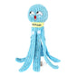 Christmas Dog Toy Octopus Plush Holiday Gift for Dogs Squeaky Pet