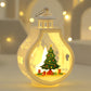 Christmas Lantern LED with Lighted Snowman and Santa Claus Decor - christmas lantern led lighted snowman santa claus
