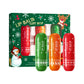Christmas Moisturizing Lipstick Gift Box with 3 Wooden Tone Lipsticks - Tones christmas moisturizing lipstick gift box