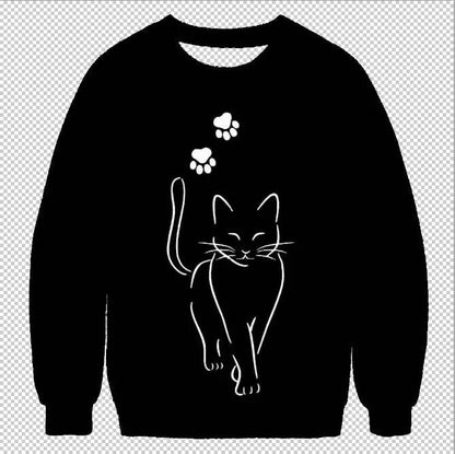 Christmas Pink and Black Unisex Polyester Sweatshirt Plus Size Youth to 6XL - Teleplus