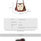 Christmas Plush Crossbody Bag with Heart Shape and Contrast Stitching - Teleplus christmas plush crossbody shoulder