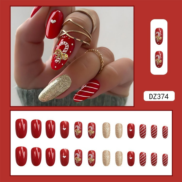 Christmas Wear Fake Nails Sticker - Cartoon Nail Art - Teleplus for christmas wear fake nails nail sticker