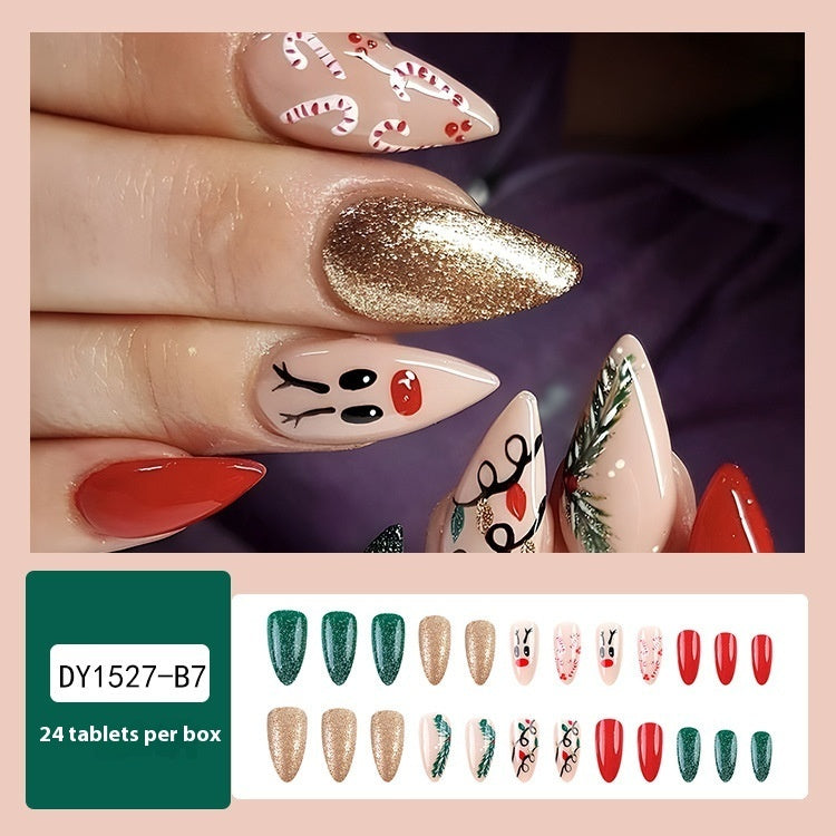 Christmas Wear Fake Nails Sticker - Cartoon Nail Art - Teleplus for christmas wear fake nails nail sticker