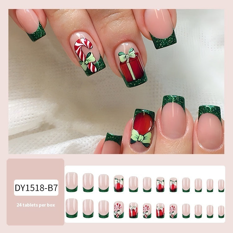 Christmas Wear Fake Nails Sticker - Cartoon Nail Art - Teleplus for christmas wear fake nails nail sticker