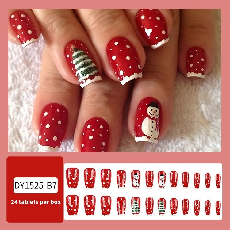 Christmas Wear Fake Nails Sticker - Cartoon Nail Art - Teleplus for christmas wear fake nails nail sticker