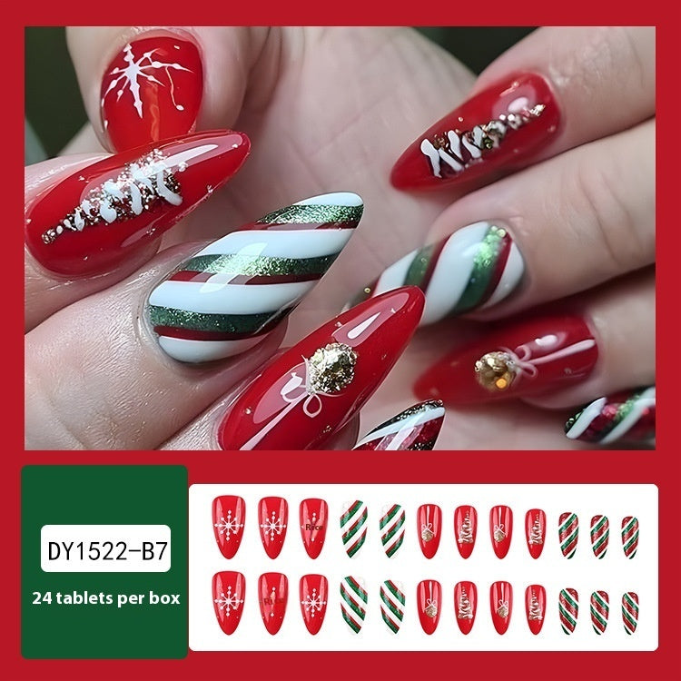 Christmas Wear Fake Nails Sticker - Cartoon Nail Art - Teleplus for christmas wear fake nails nail sticker