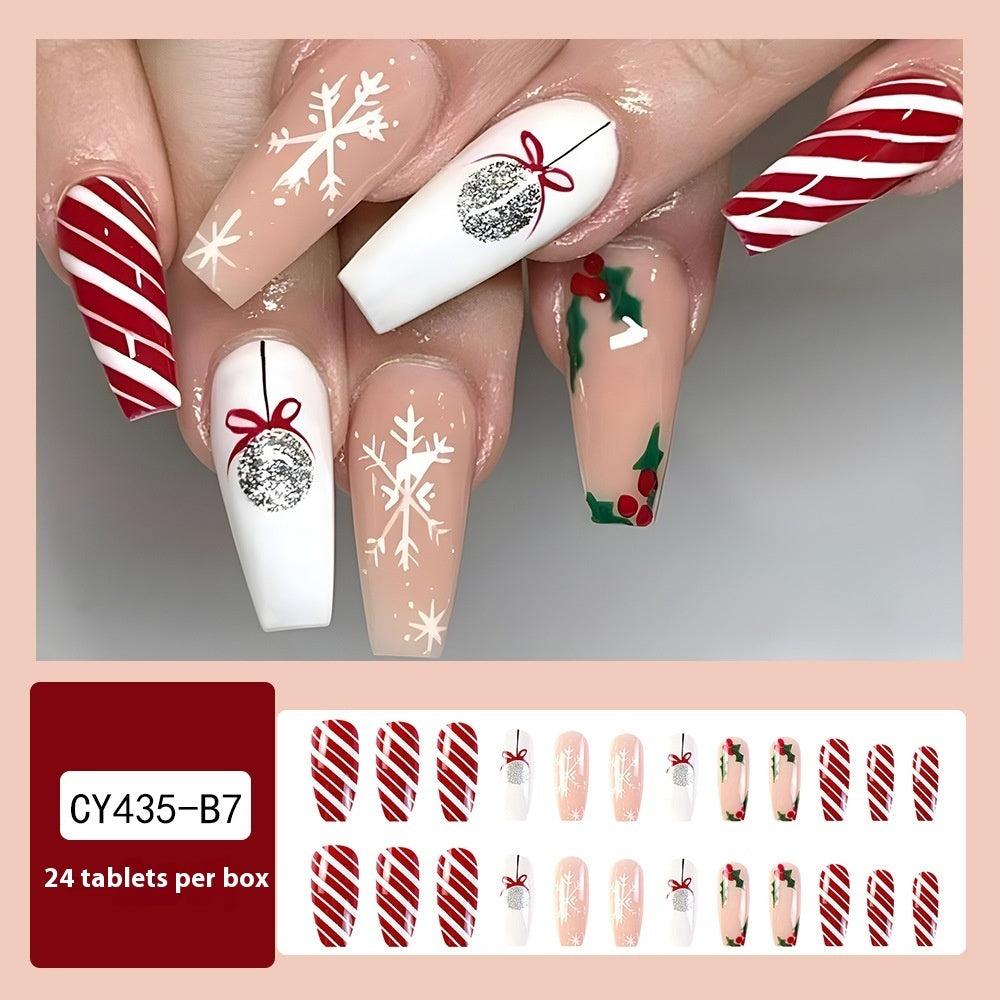 Christmas Wear Fake Nails Sticker - Cartoon Nail Art - Teleplus for christmas wear fake nails nail sticker
