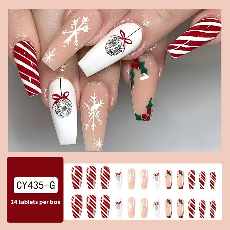 Christmas Wear Fake Nails Sticker - Cartoon Nail Art - Teleplus for christmas wear fake nails nail sticker