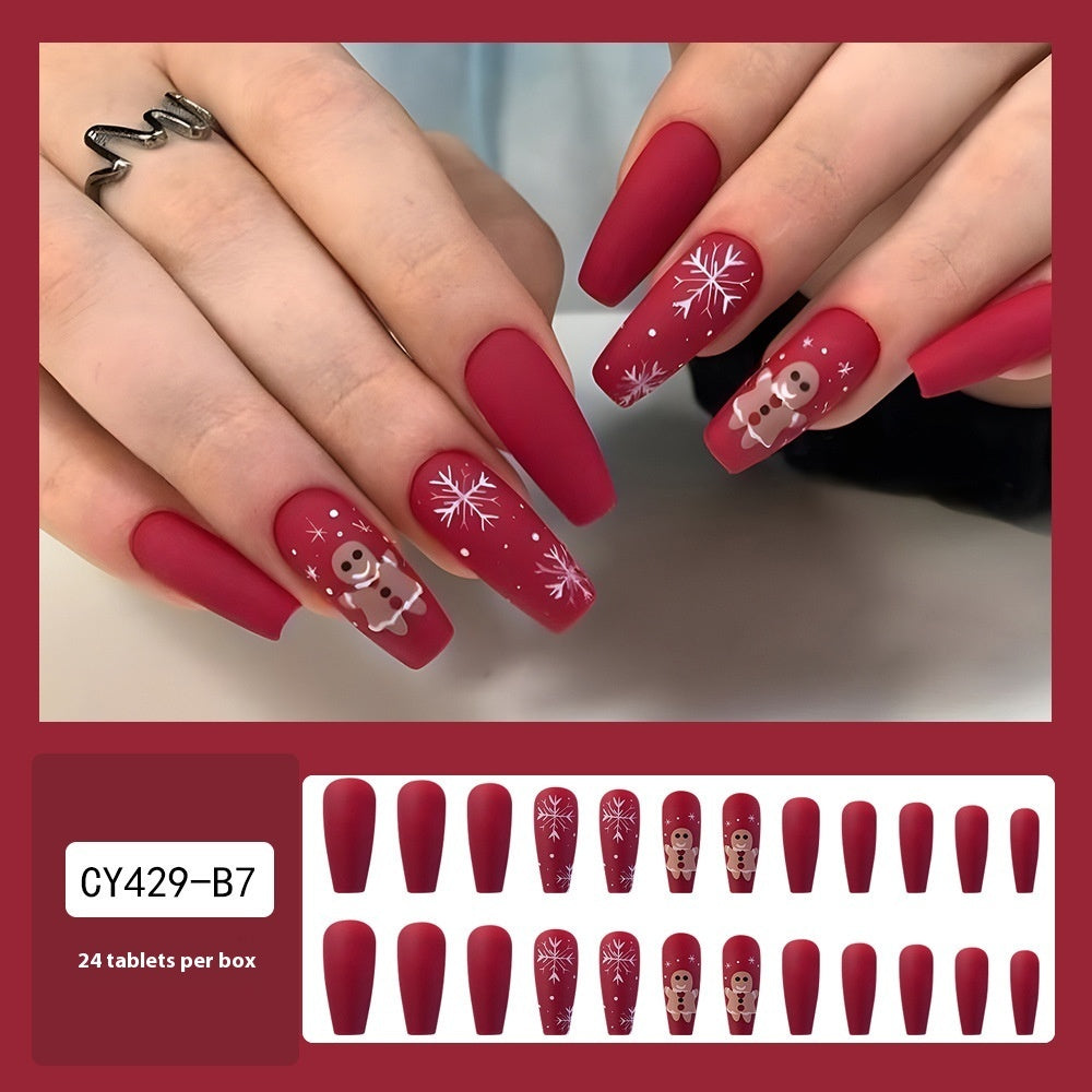 Christmas Wear Fake Nails Sticker - Cartoon Nail Art - Teleplus for christmas wear fake nails nail sticker