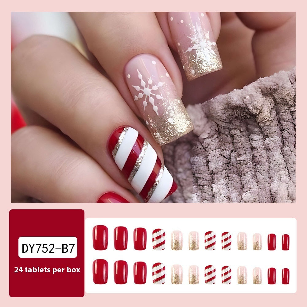 Christmas Wear Fake Nails Sticker - Cartoon Nail Art - Teleplus for christmas wear fake nails nail sticker