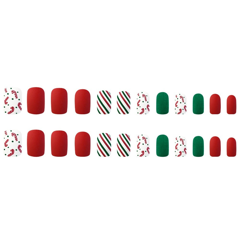 Christmas Wear Fake Nails Sticker - Cartoon Nail Art - Teleplus for christmas wear fake nails nail sticker