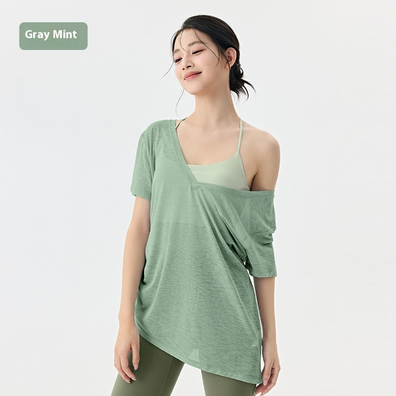 Cirrus Blue Mint Gray Pleated Slim Fit Dress Skirt with Silk Polyester - Teleplus